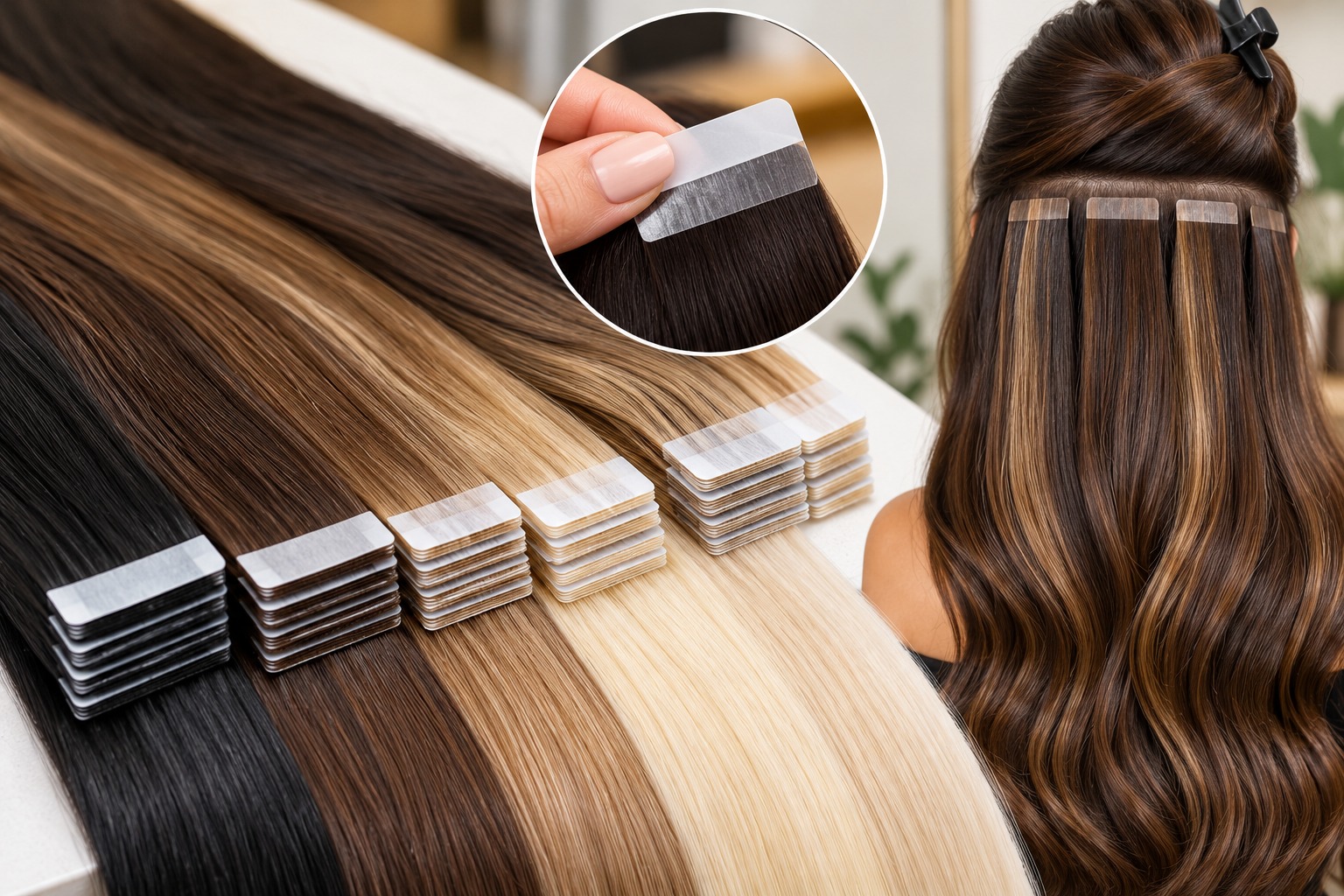 Taped Human hair Extensions Manufacturer